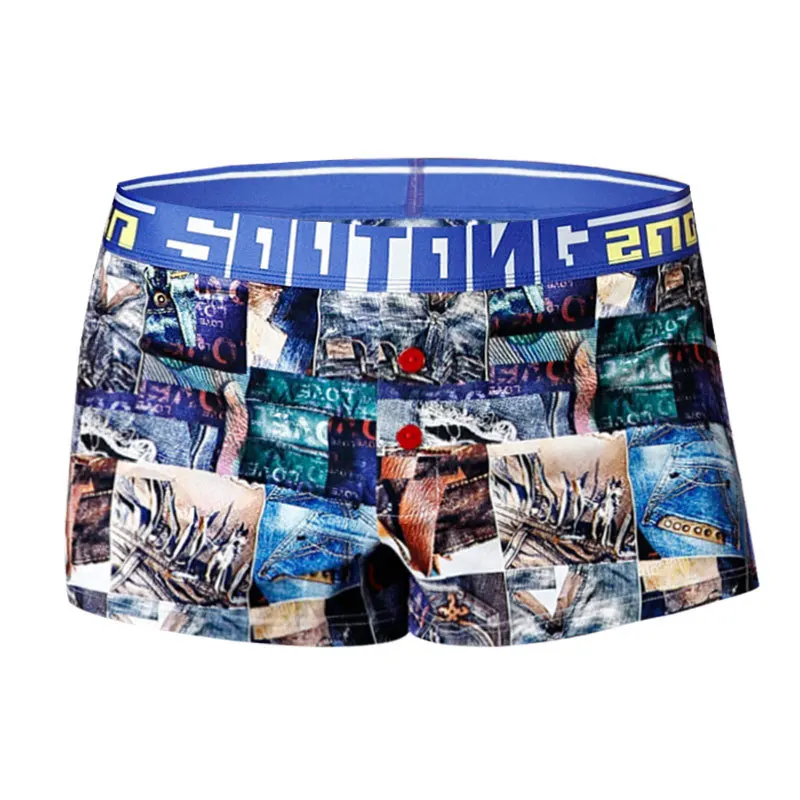 AIIOU мужские семейные трусы их хлопка нижнее белье качественные крутая печать