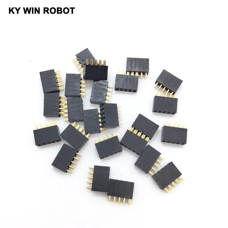 10 шт. шаг провода 2 54 мм 2*5p двойной прямой ряд Pin 5Pin гнездовой коннектор 2x5 иглы|strip