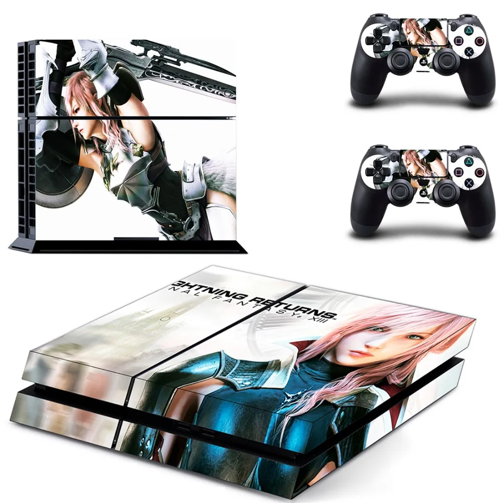 Игра Final Fantasy PS4 наклейка на кожу Виниловая для Sony Playstation 4 консоль и 2 контроллера |