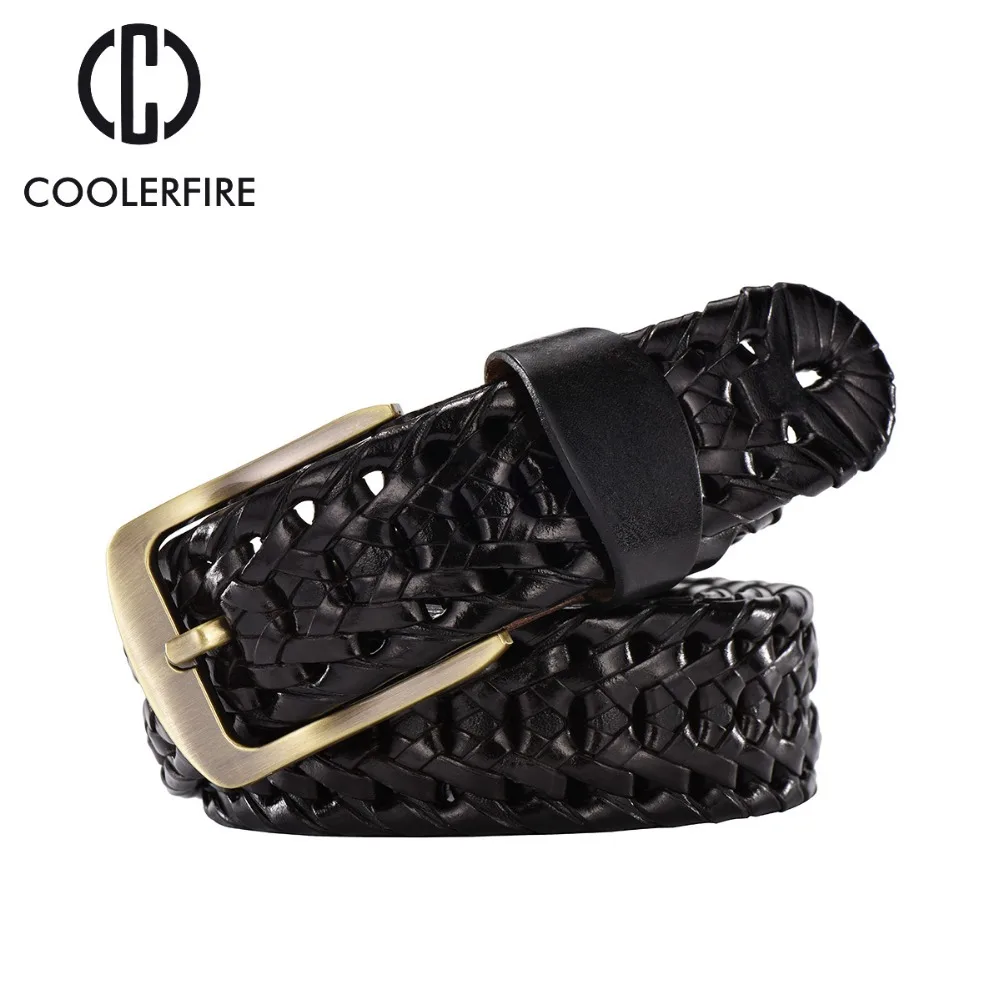 Горячая новинка 2017 Модный повседневный вязаный мужской ремень роскошный из