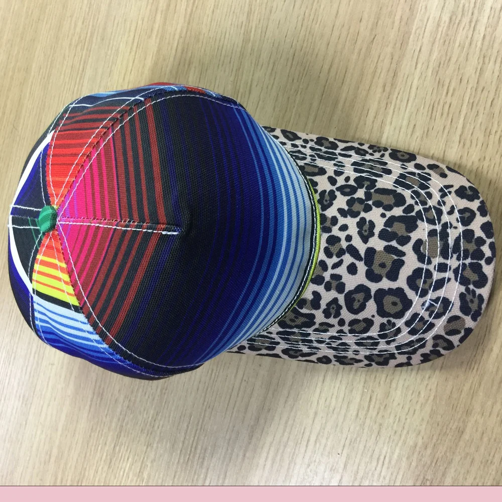 Уникальные полосы Audlt шляпа оптовая продажа заготовки Cheetah Serape шапка RTS Мульти