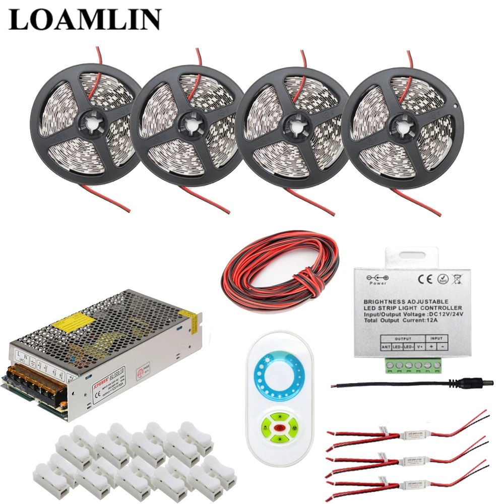 Светодиодная лента 5050SMD белый/теплый белый/синий/красный водонепроницаемый