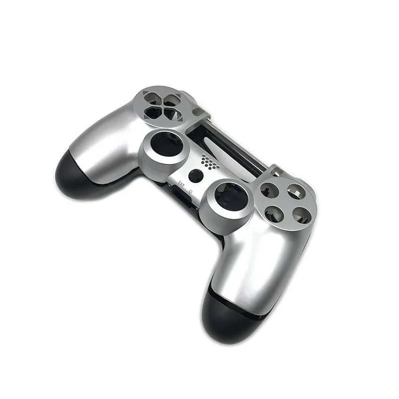 Сменный JDM-001 корпус контроллера для Playstation 4 PS4 контроллер передняя крышка Передняя Задняя Оболочка Чехол - Цвет: silverBlack