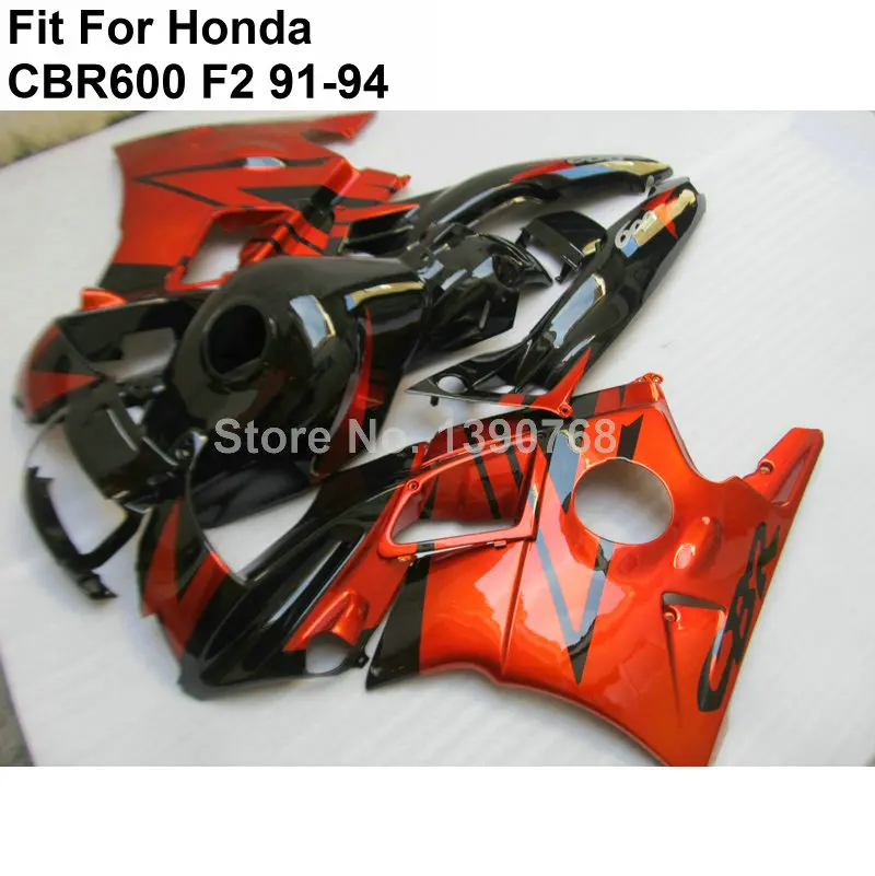 Высокое качество ABS Обтекатели для Honda CBR600 F2 красный черный обтекатель комплект 1991 1992 1993 1994 CBR600 F2 NM26