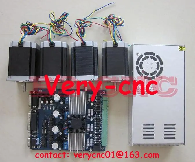 Nema23 290oz-in шаговый двигатель+ 4 оси TB6560 привод плата+ переключатель питания для ЧПУ маршрутизатор привод комплект
