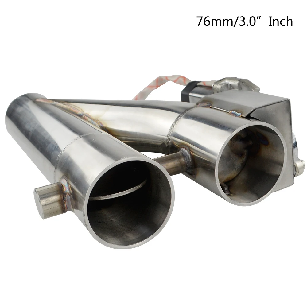 3.0inch Универсальный из нержавеющей стали 304 2," или 3" Электрический выхлоп водосточной трубы вырез E-Cut Out двухклапанный дистанционный беспроводной JR-EMP86/87 - Цвет: 3.0inch