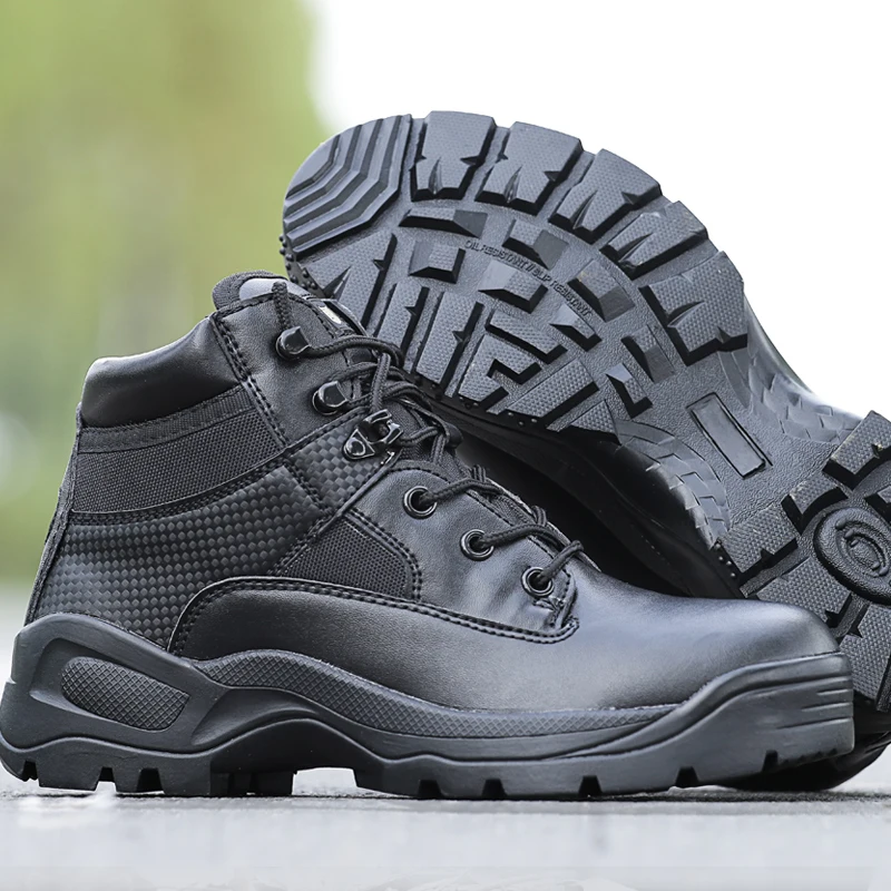 Военные мужские ботинки армейские мужская обувь черные уличные походные горные