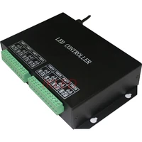 led 8 ports controllerdrive max 8192 pixelsconnect to pc or master controllerrj45 portsupport dozens of chipsprogrammable