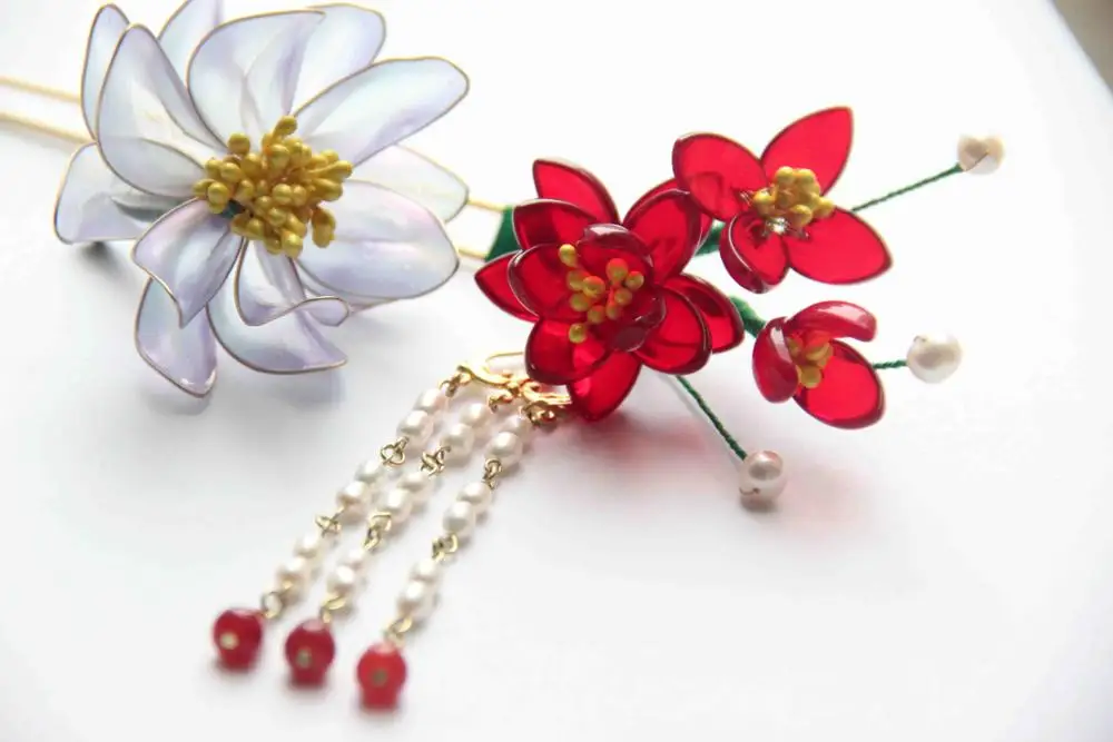 Изделия из стекла ручной работы лепестки Боб классический Костюм Платье волос