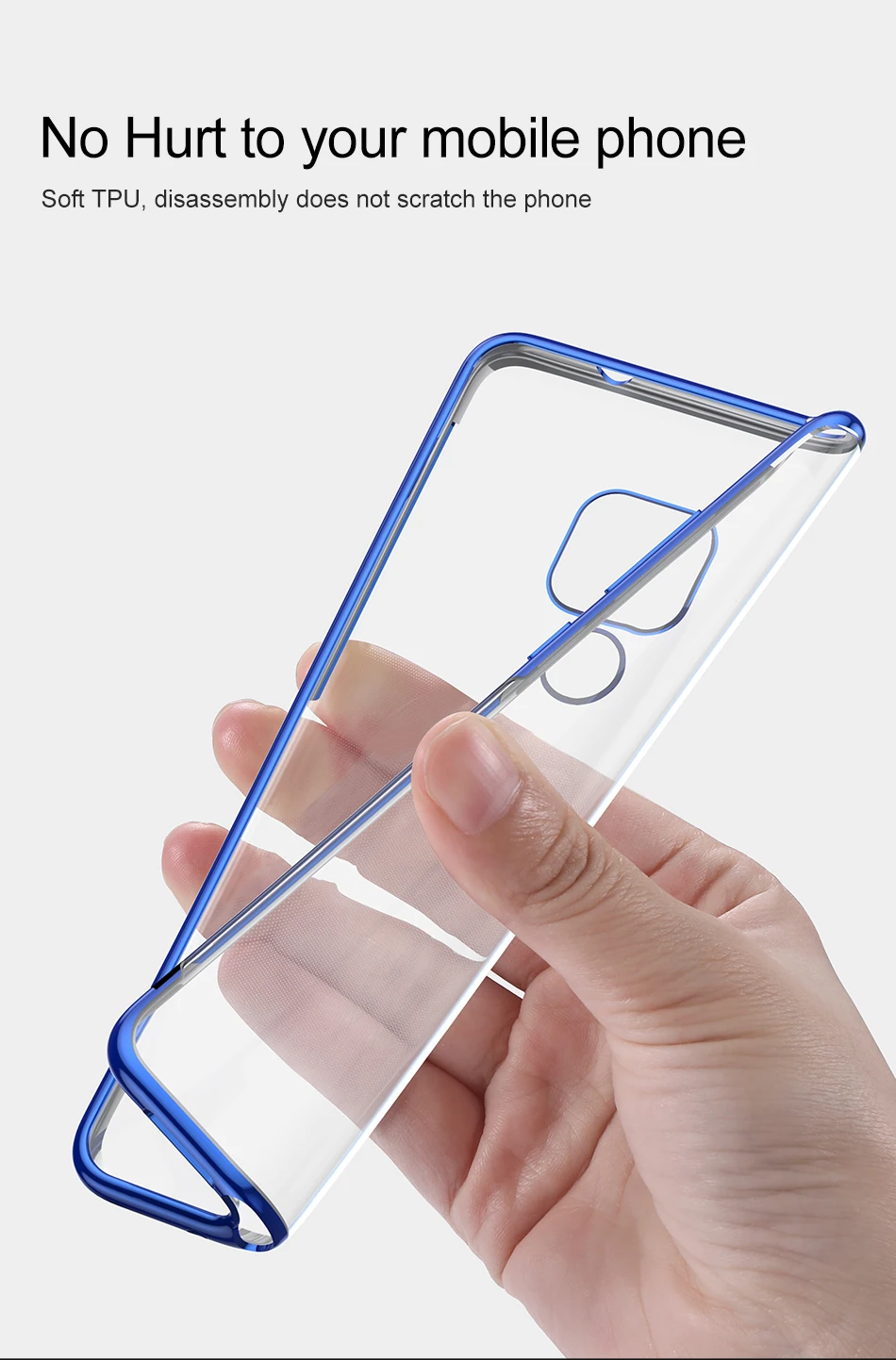 Роскошный чехол Baseus с покрытием для huawei mate 20 Pro, ультра тонкий мягкий чехол из ТПУ с гальваническим покрытием для huawei mate 20 Pro Capinhas