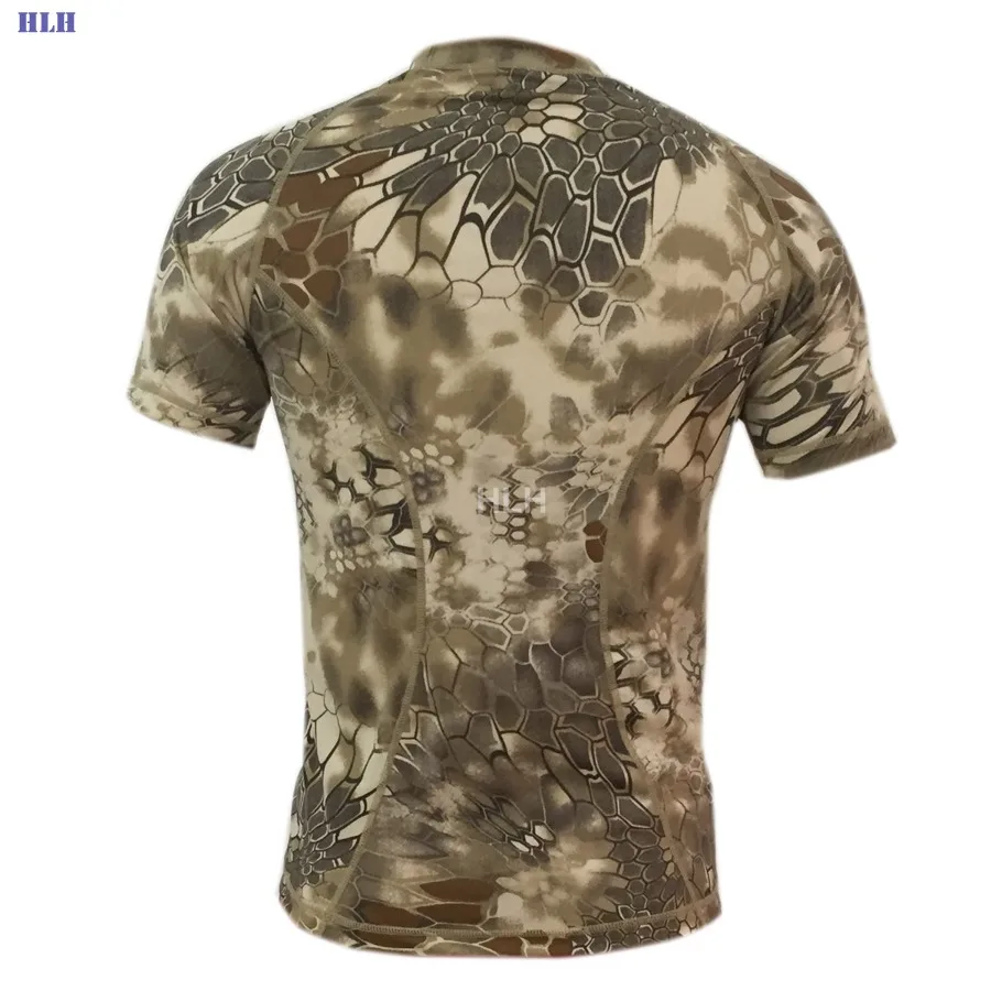 Летняя камуфляжная футболка с коротким рукавом для охоты | Спорт и развлечения