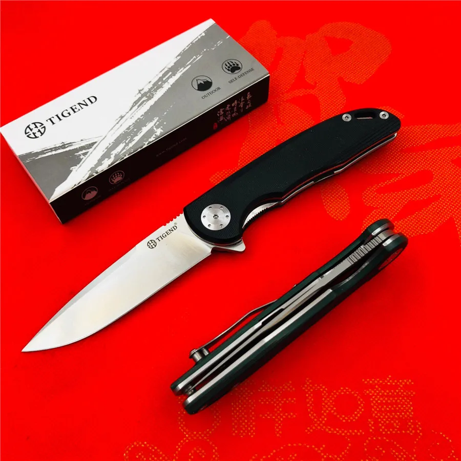 TIGEND CF1010 тактический складной нож D2 лезвие G10+ стальная ручка шарикоподшипник Открытый Кемпинг Многоцелевой Охотничий EDC инструменты