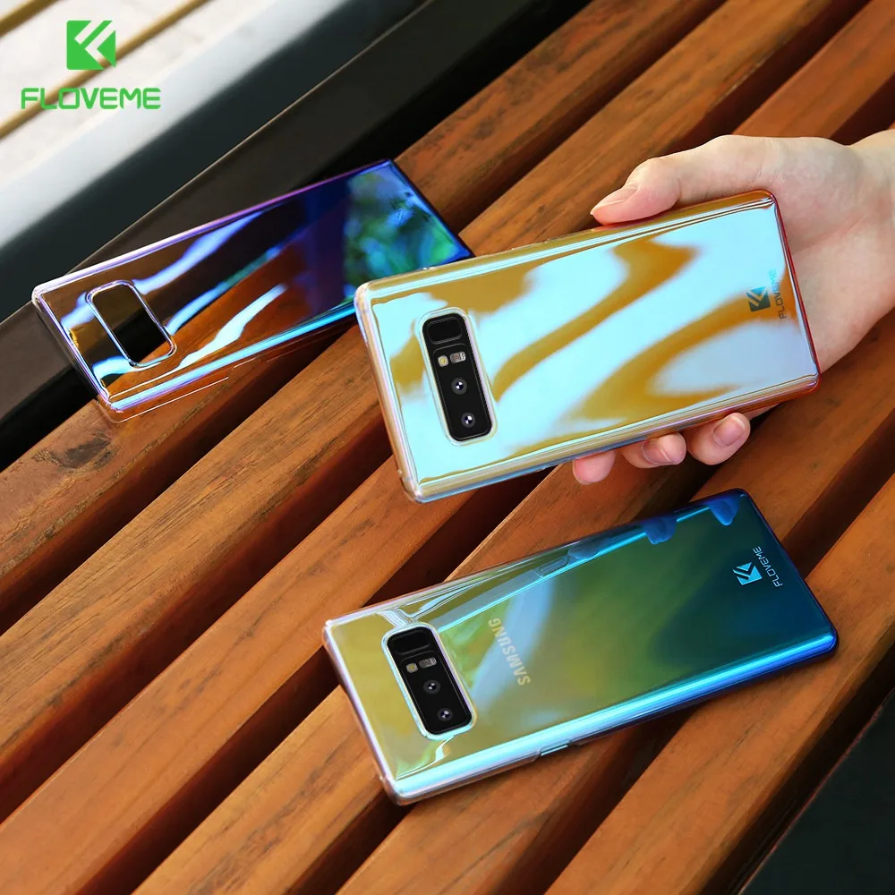 Flovem Sexy Новый чехол для Samsung Galaxy Note 8 Чехол прохладный PC Градиент Blue Ray S7 S6 край Цвет
