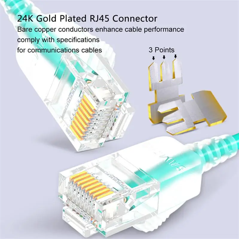 SAMZHE Cat6A ультрадисперсных патч кабель Ethernet тонкий RJ45 компьютера XBox сетевые кабели