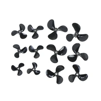 1pair 4mm rc boat three blades paddle 3 blades nylon boat propeller positive reverse screw high strength d283236404448mm
