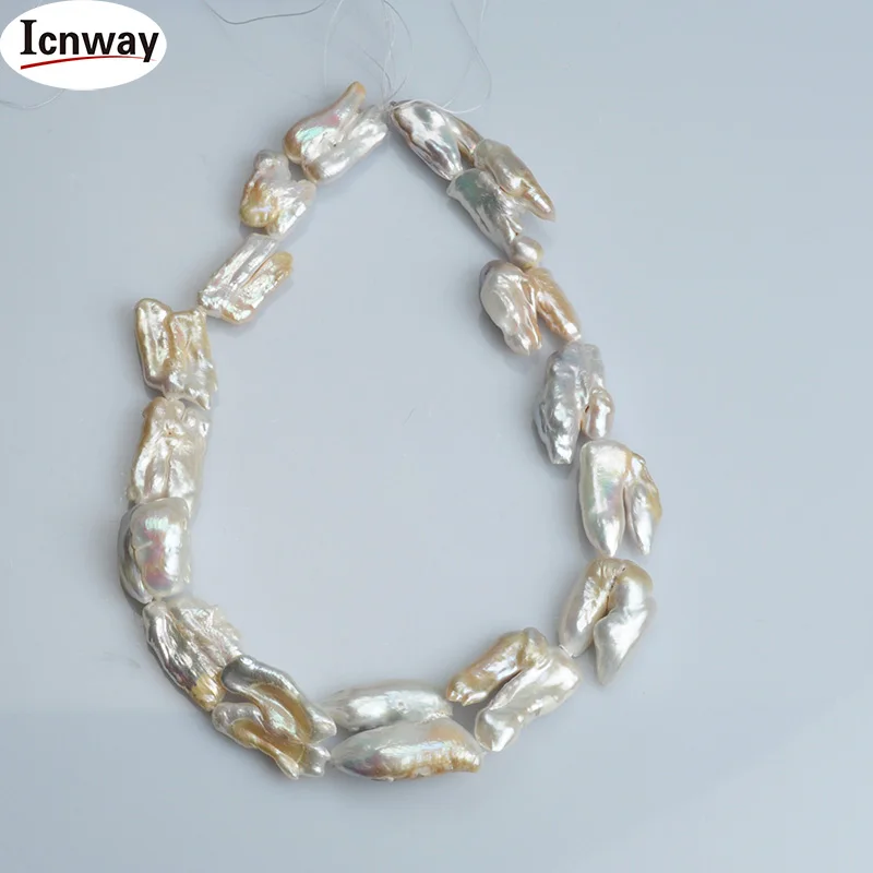 

Natural AA reborn keshi Pearl 20*25mm For Jewelry Making 15inches DIY necklace bracelet earring Wholesale
