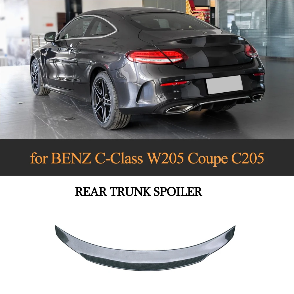 Задний спойлер из углеродного волокна для Mercedes Benz W205 C205 C180 C200 C43 C63 AMG Coupe 2014