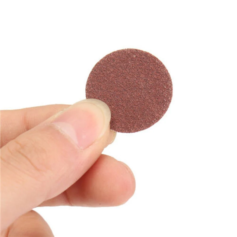 50 шт. R Тип рулонный замок шлифовальные диски W/оправка 36/60/80/120/220 Грит Пакет