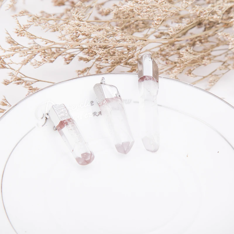 2018 Silver Plated Rough Natural Stone Necklaces Pendant Drusy White Crystal clear Quartz Necklace For Women Fashion jewelry | Украшения и