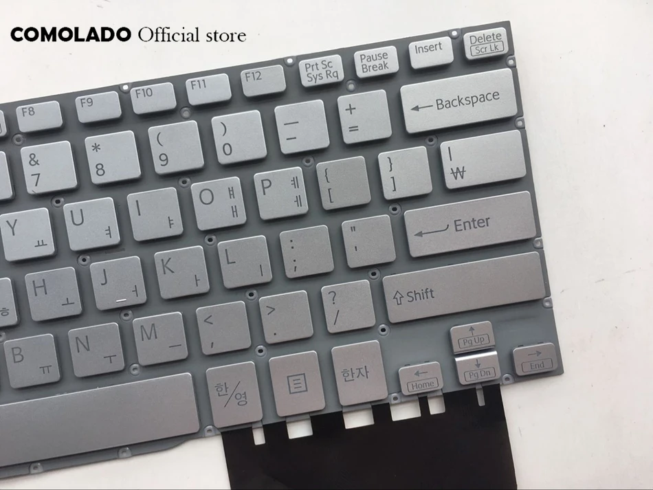 KR Корейская клавиатура для Sony VAIO Fit 13 13A 13N SVF13 SVF13A SVF13N Серебряная раскладная