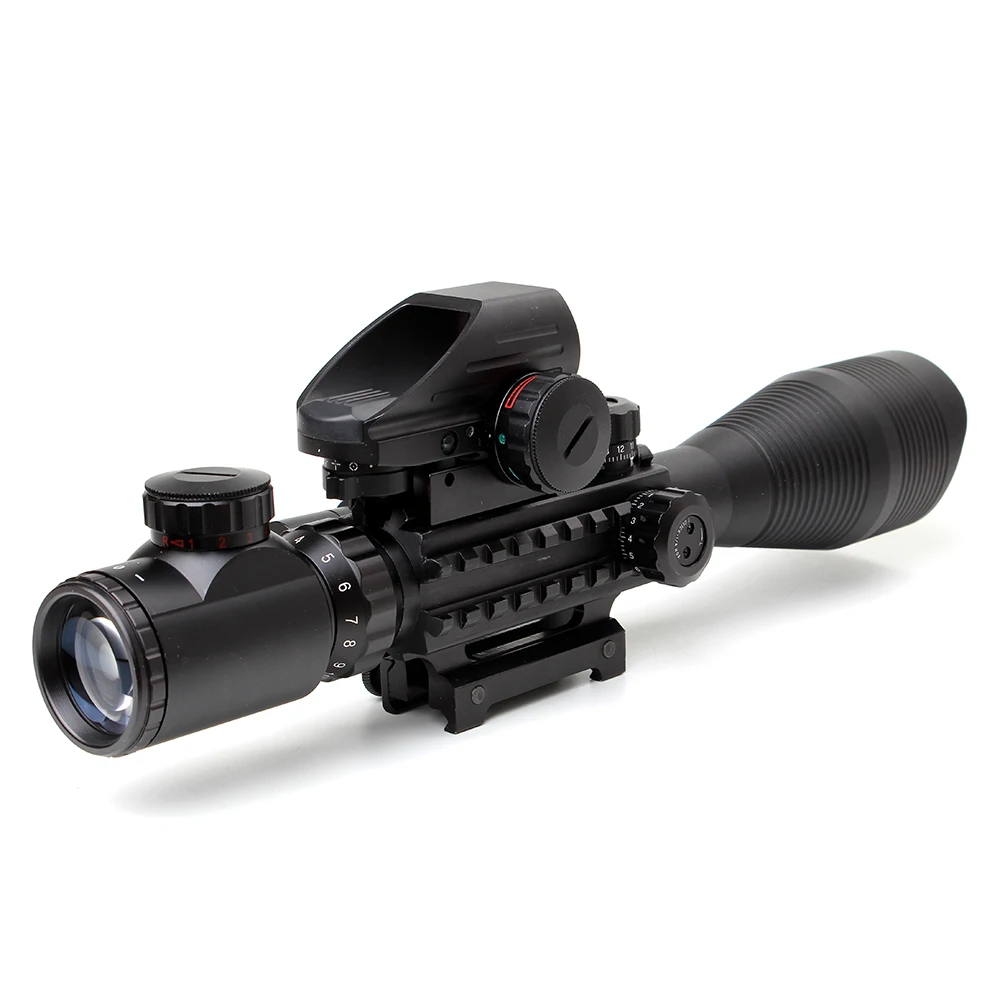Тактический дальномер Ohhunt 4-12X50 с подсветкой голографическая сетка 4 прицела