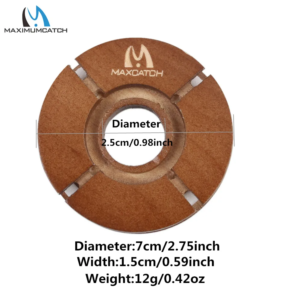 Maximumcatch 2 шт. держатель лески Tenkara рыболовной из натурального дерева аксессуары