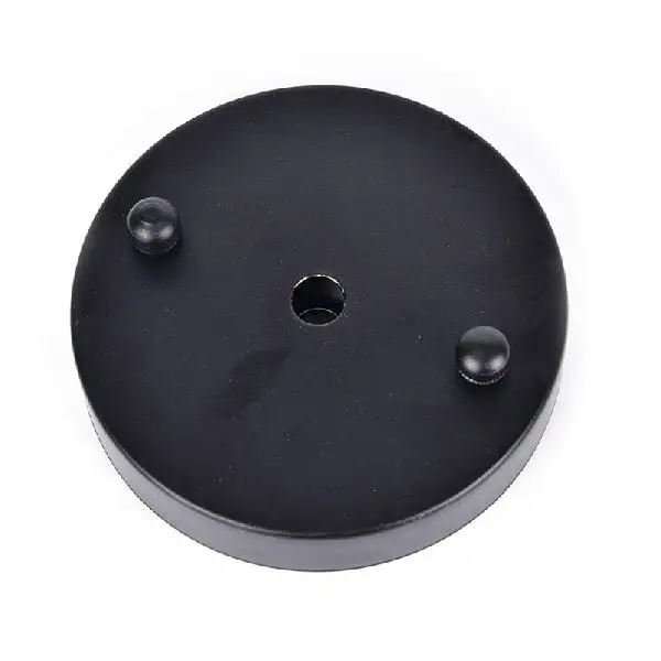 10cm Black 10 см потолочная Базовая пластина, круглый металлический подвесной светильник, аксессуары, современный стиль, украшение для спальни, дома - Цвет: 10cm Black