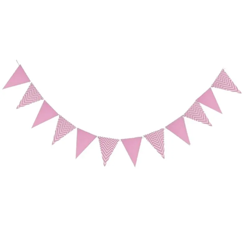 1set pink Banner 10 шт 1st день рождения для мальчиков и девочек латекс воздушные шары Конфетти Комплект розовый и голубой Бумага украшения для баннеров для детский праздничный костюм Baby Shower поставки - Цвет: 1set pink Banner