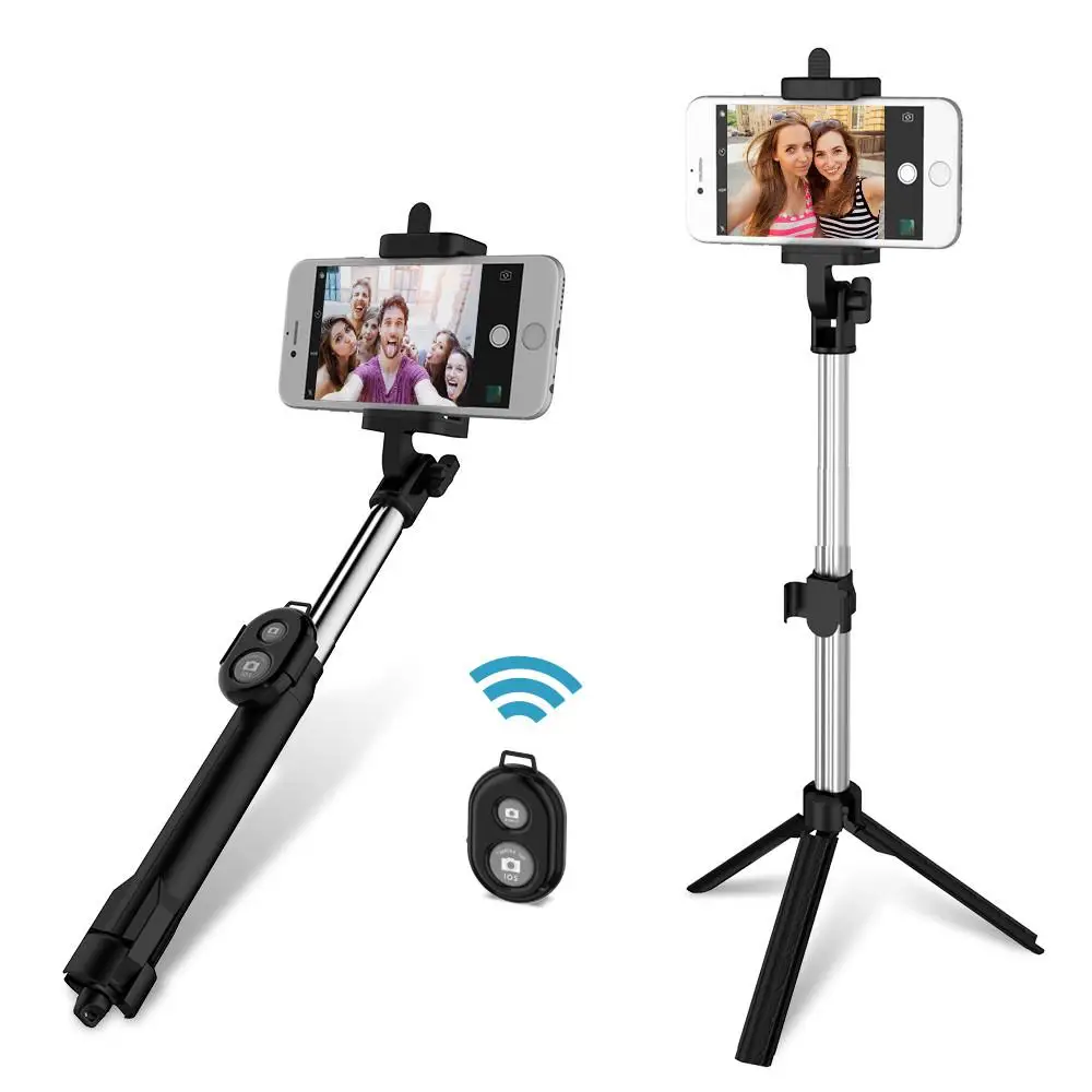 Bluetooth Selfie Stick For iPhone IOS Samsung Xiaomi Huawei Android Mobile Phones Handheld Tripod Monopod Selfie Stick