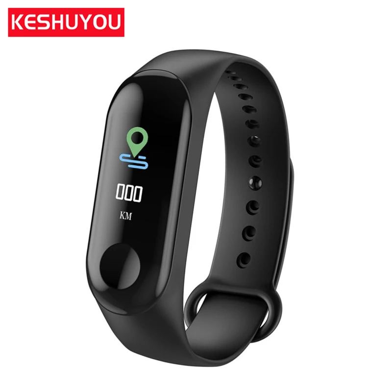 KESHUYOU M3 band bluetooth фитнес-трекер часы Шагомер Смарт Браслет артериального давления mi