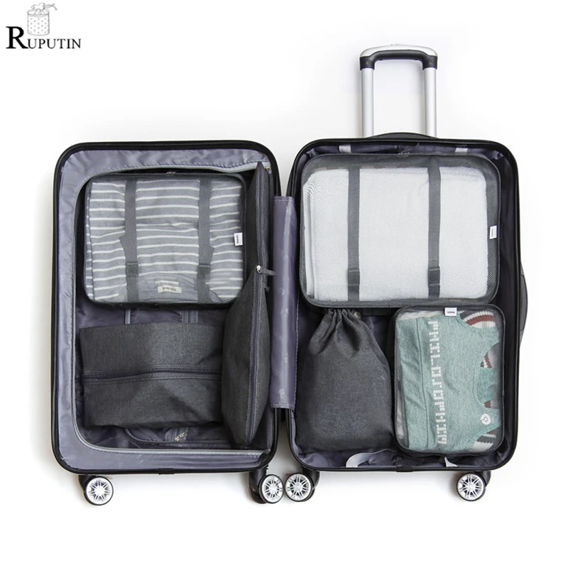 RUPUTIN 7 шт./компл. органайзер для чемоданов Koffer багажа Сумка прачечной упаковка