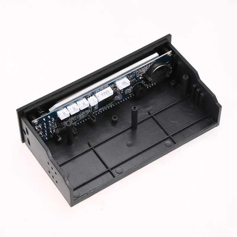 5,25-дюймовый компьютерный контроллер скорости вентилятора охлаждения ПК на передней панели рабочего стола с 3 датчиками температуры ЦП и ЖК-цифровым дисплеем.