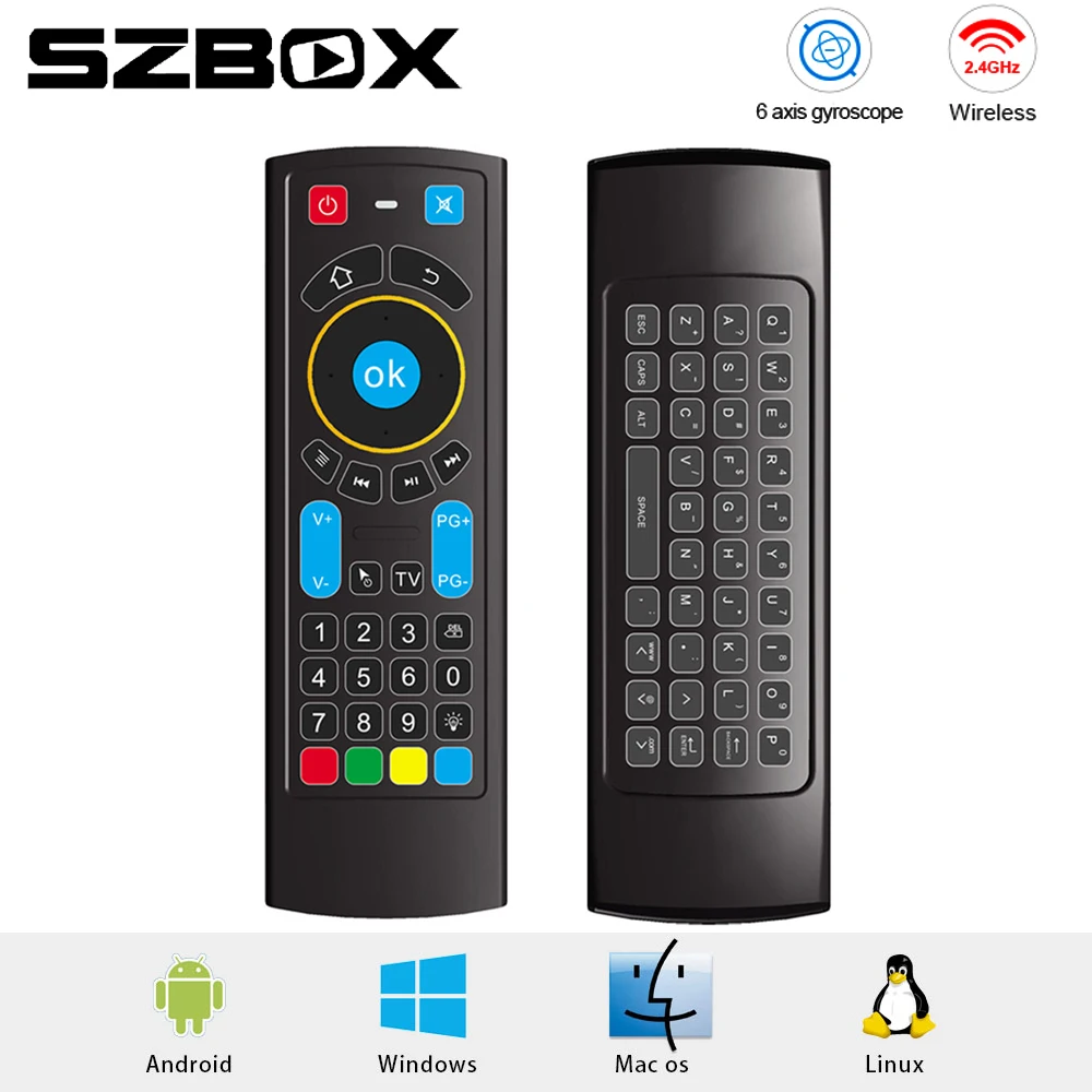 2021 MX3L Pro Подсветка беспроводная мышь с Bluetooth ИК пульт дистанционного Управление MX3