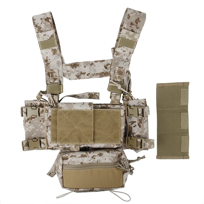 

TMC Low Profile Light Tactical Fight Combat Micro Chest Rig Complete Set Summer Tactical Gear AOR1(SKU051281)