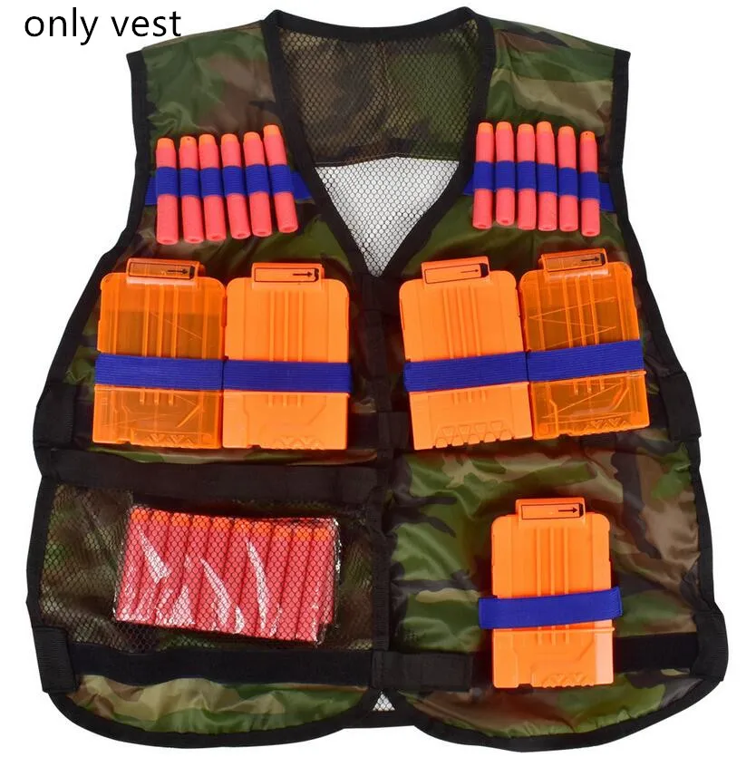 Vest 2 Тактическое оборудование пистолет шаттл пуля Aplicable пуля клип совместимый Nerf журнал пистолет аксессуары Рождественский подарок детская игрушка - Цвет: Vest 2