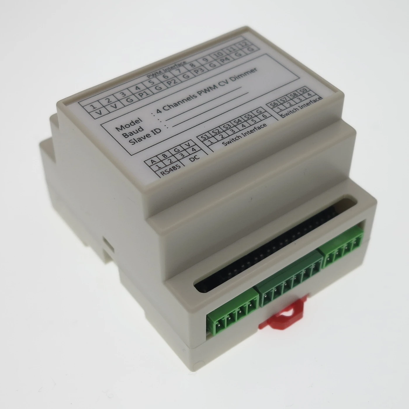 3/4 каналов PWM CV диммер постоянное напряжение высокая мощность светодиодный модуль затемнения с DI RS485 Modbus-RTU для RGBW светодиодные ленты