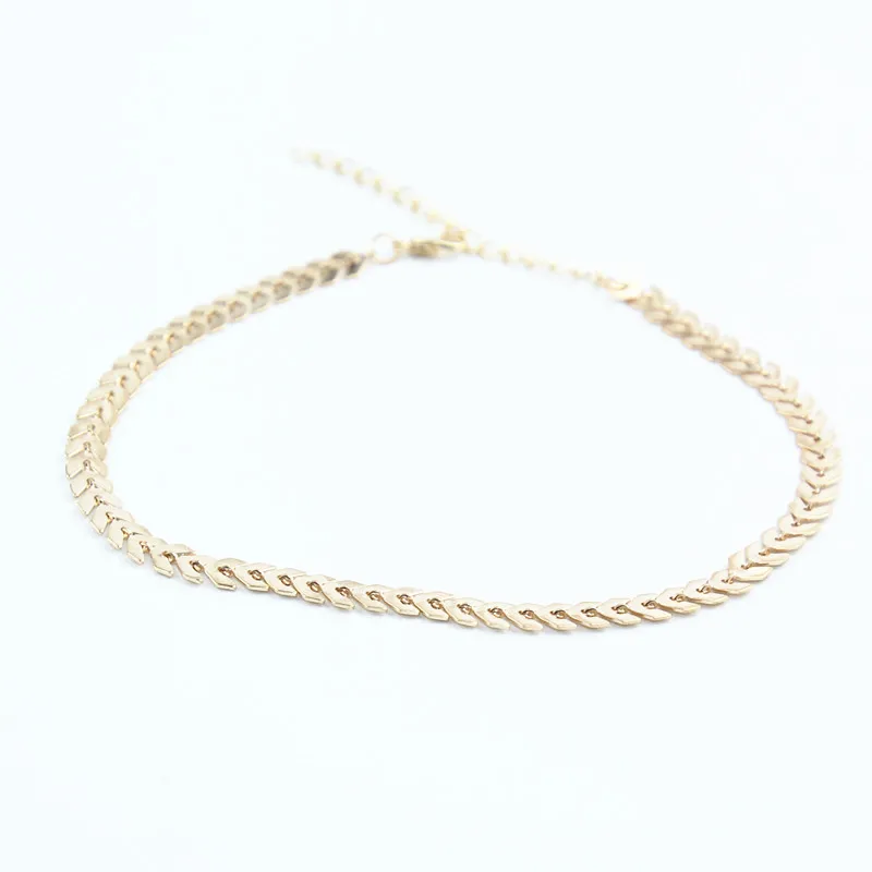 Листья цепи блестки колье ожерелья для женщин в богемном стиле бижутерия