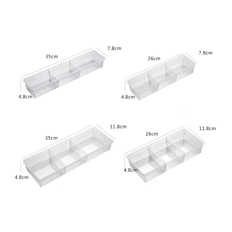 

JiangChaoBo Transparent Multi Cabinet Drawers Storage Boxes Kitchen Utensils Small Boxes Free Partition Tables Storage Boxes