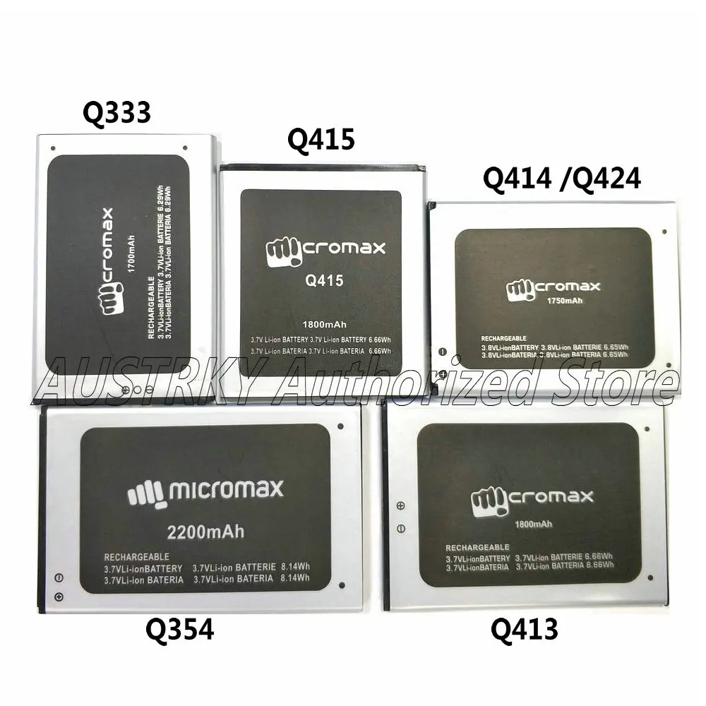 1 шт. оригинальный 3 8 в Micromax Q354 Q333 Q414 Q424 Q415 Q413 литий ионный аккумулятор для телефона