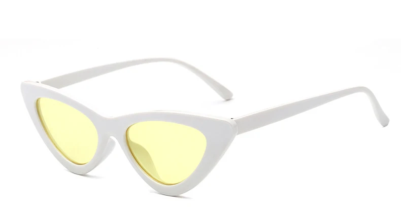 DCM Fashion Cat Eye Sunglasses Women Small Black Red Cheap Ladies Sun Glasses UV400