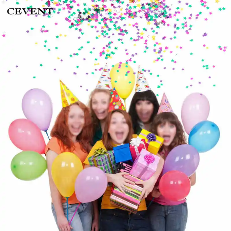 CEVENT 15g Звезды Луна украшение в форме сердца конфетти пластиковые золотые