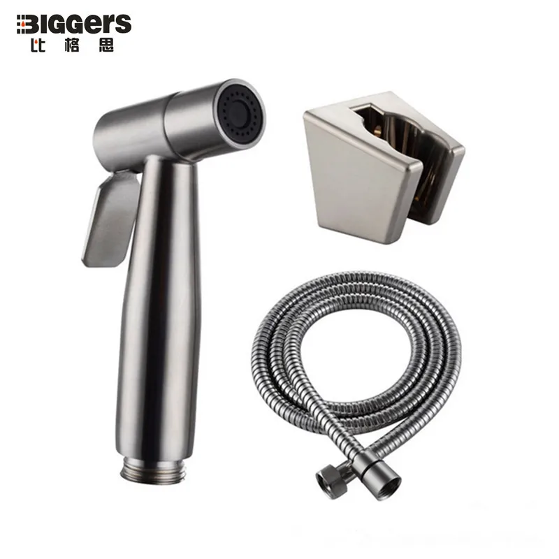 Бесплатная доставка ручной распылитель из нержавеющей стали 304 для биде мытья