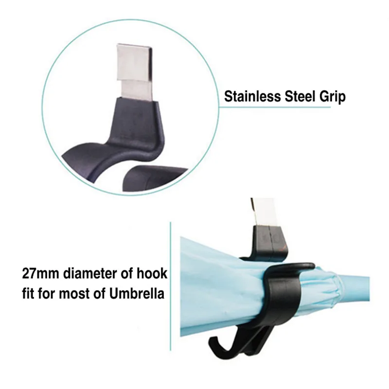 Сверхзвуковой черный пластиковый автомобильный багажник держатель зонта