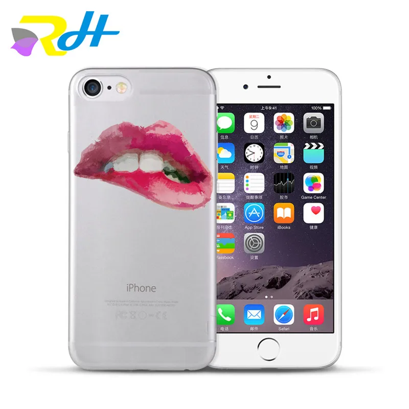 Чехол для Apple iPhone 5 чехол 6 6s 7 8 Plus X Xr Xs Max мягкий жесткий из ТПУ телефона с рисунком