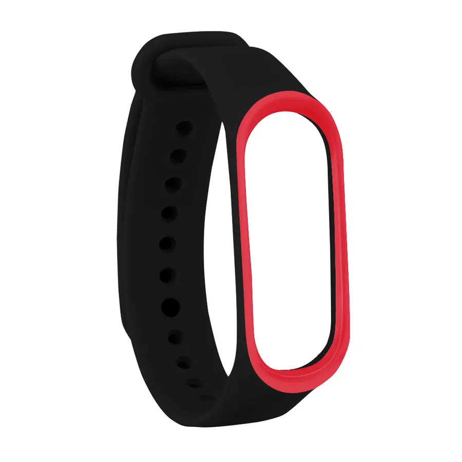 Сменный силиконовый ремешок для Xiaomi Mi Band 4 3 двухцветный браслет наручных часов