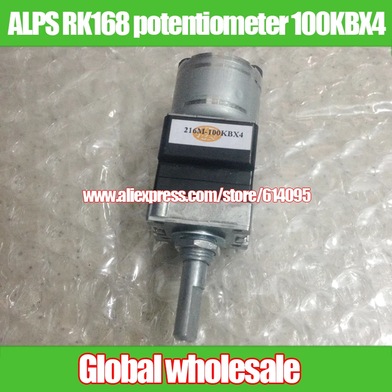 1 шт. четырехмоторный потенциометр ALPS RK168 100 кбит/с x4 B100K/длина ручки 25 мм F 216 м|alps
