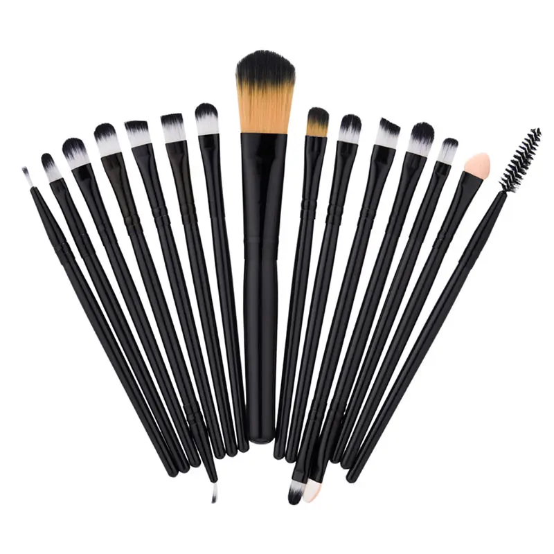Горячая 6/15 шт Косметическая Кисть для макияжа женщин основа Тени век подводка