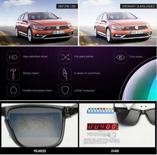 Бренд dubery дизайнерские поляризованные солнцезащитные очки мужские водительские