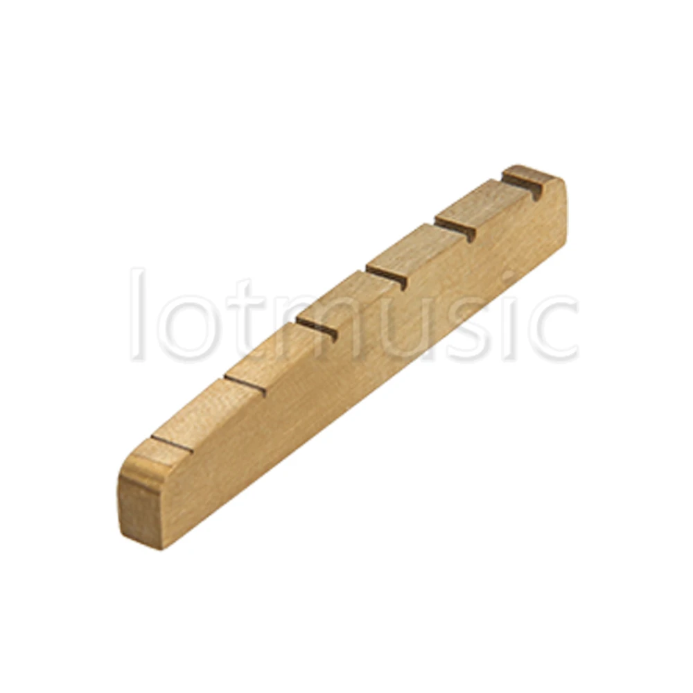 Гайка для электрогитары детали шлицевая латунь длина 42 мм|electric guitar nut|guitar nutfor electric