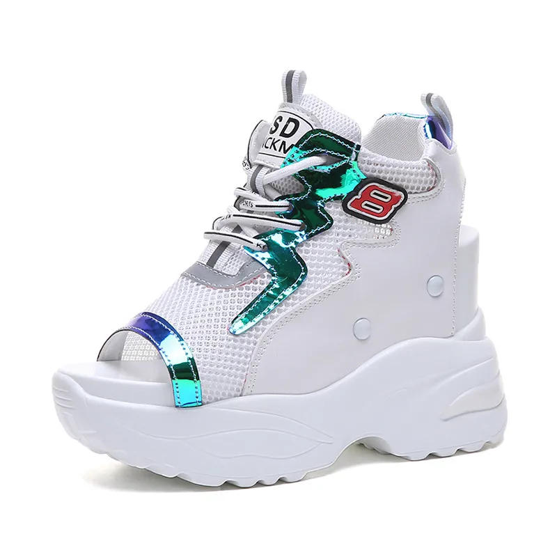 Женские сандалии на высокой платформе Повседневные Дышащие с открытым носком